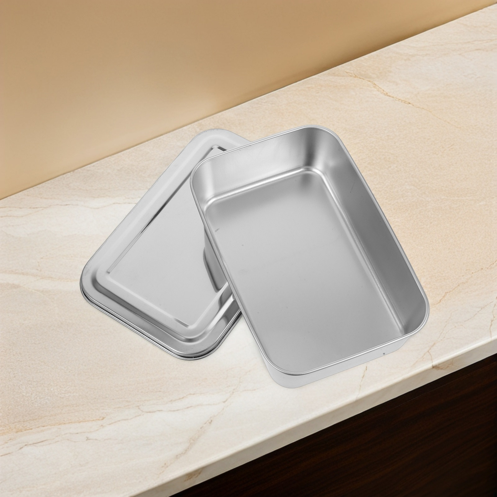 Food Storage Stainless Steel - Roestvrijstalen ovenschaal van voedingskwaliteit voor het