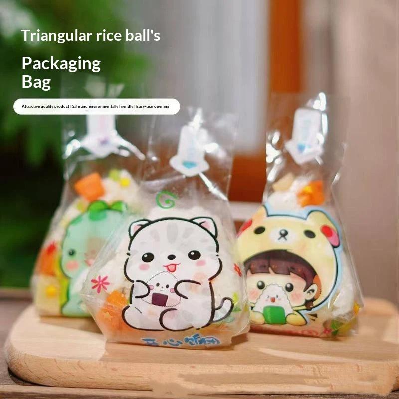 Food Storage Non Toxic - 50 stuks wegwerp oliebestendige sushi-onigiri-zakjes, niet-toxisch,
