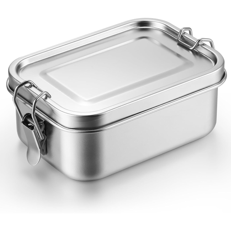 Food Storage Prep Containers - Roestvrijstalen voedselbewaarcontainers met deksels Lunchbox Koelkastorganizer