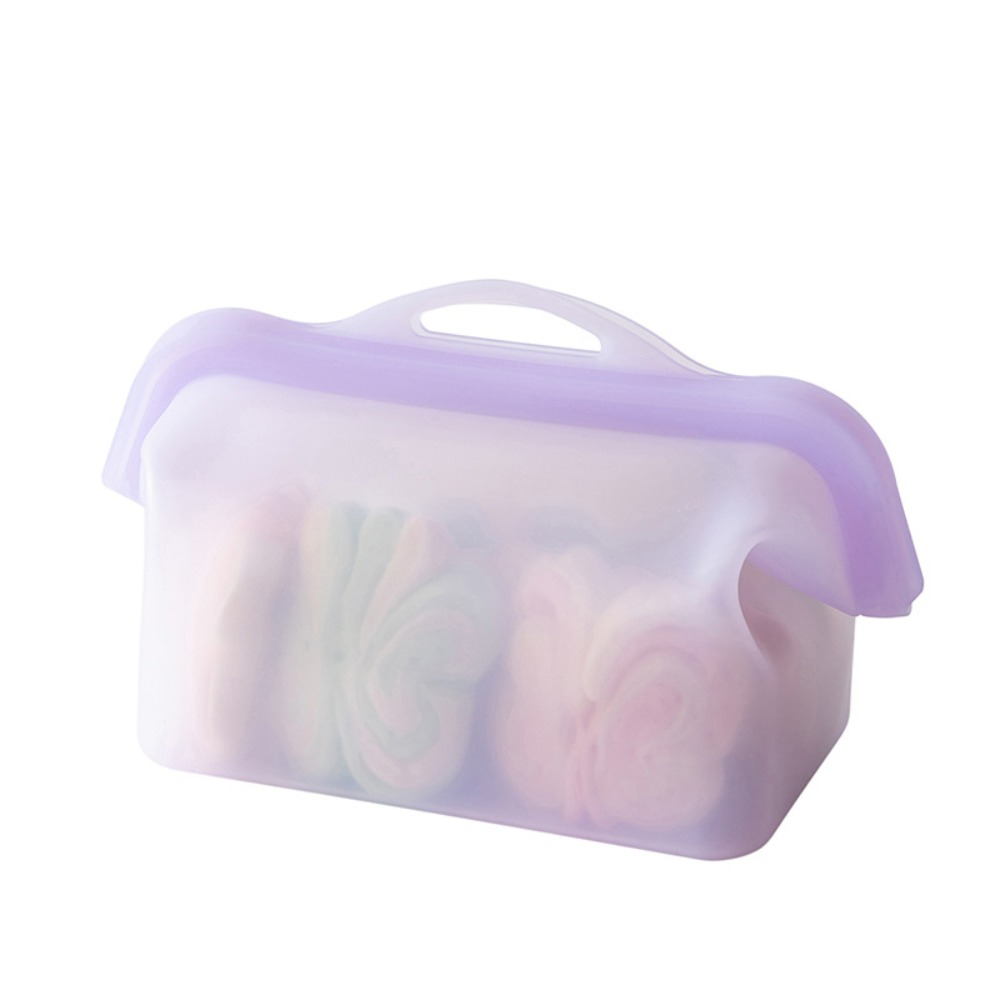 Food Storage And Temperature - Lekvrije siliconen voedselbewaarzakken, zelfstaand, bestand tegen
