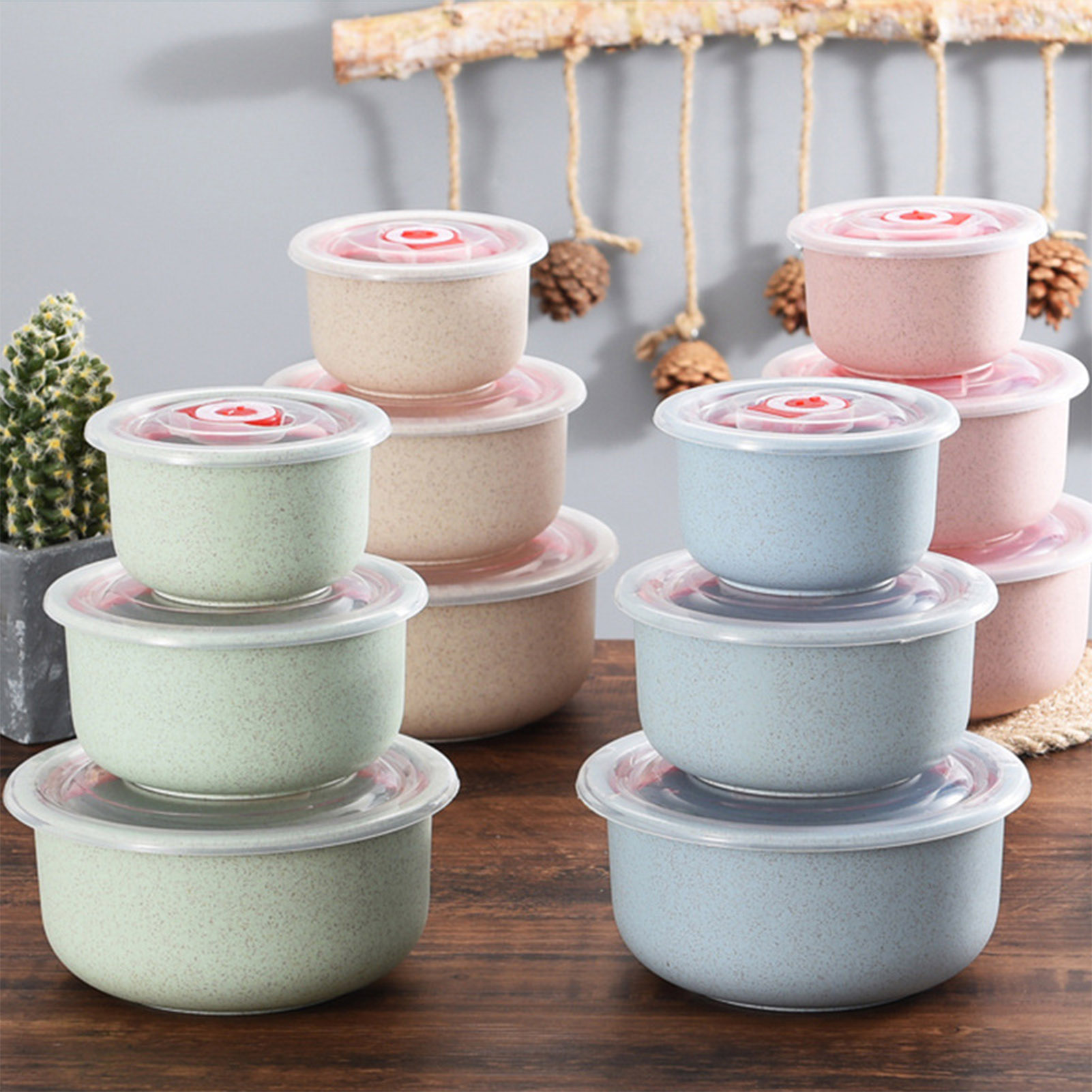 Food Storage Prep Containers - 3 stks Voedselopslagcontainers Bento Box Lichtgewicht