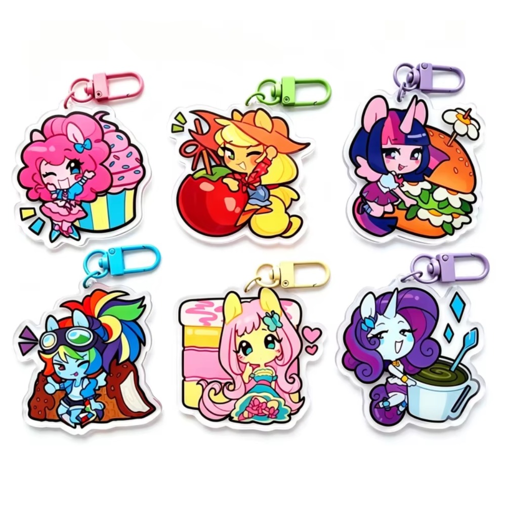 Food Storage For - Acryl sleutelhanger - Applejack, Twilight Sparkle,