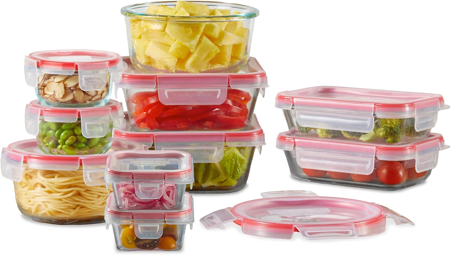 Food Storage Non Toxic - Freshlock (10-delige set) gemengde formaten luchtdichte