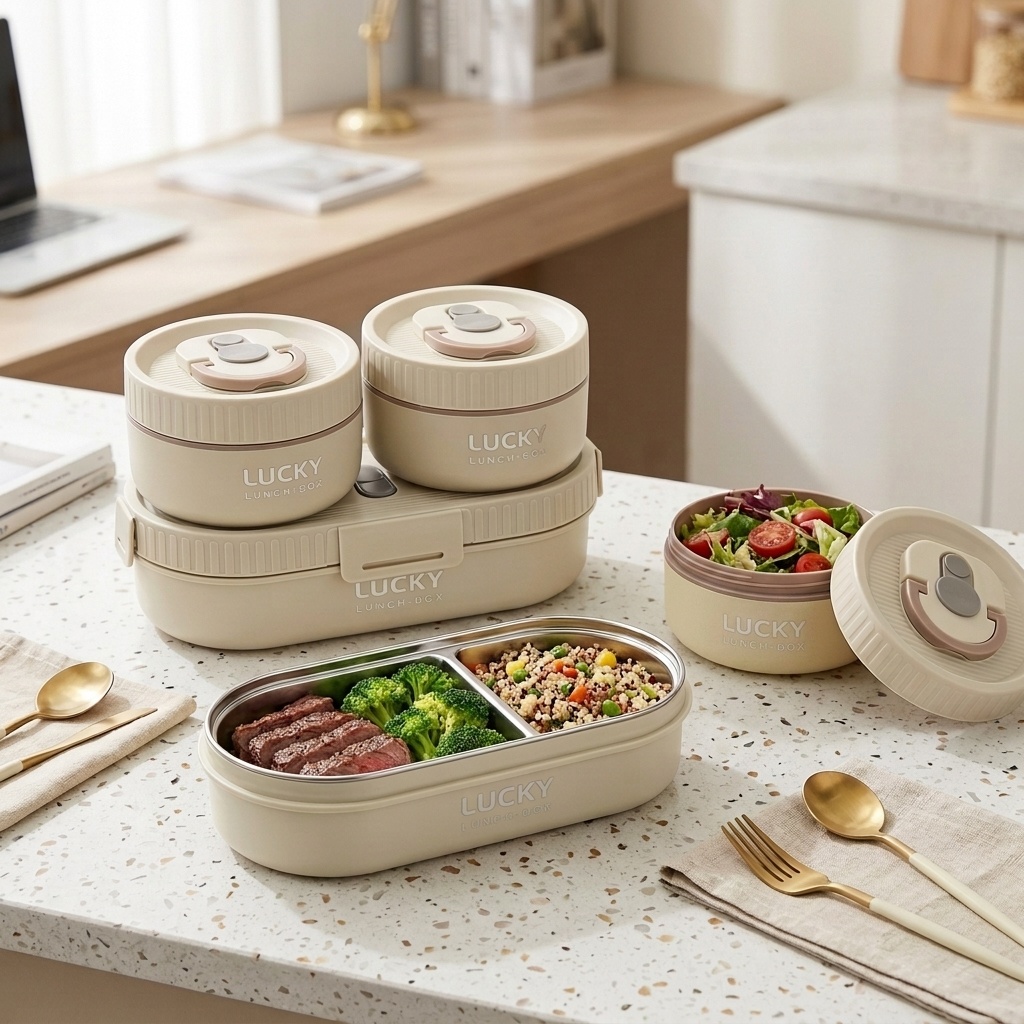 Food Storage Oven Safe - Magnetronbestendige roestvrijstalen lunchbox, lekvrije bento box