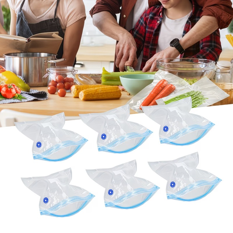Food Storage For Long Term - Professionele vacuümsealzakjesset met handpomp, meerdere maten