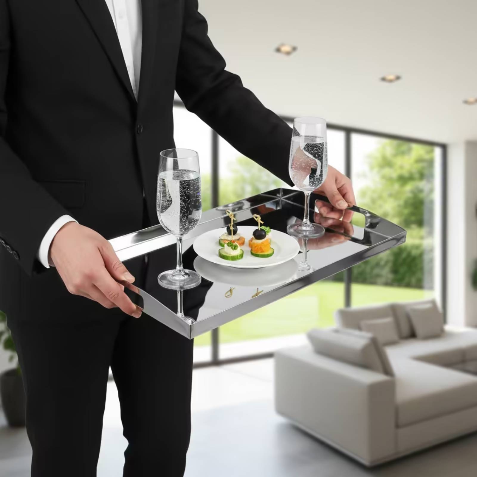 Roestvrijstalen dienblad met s - Food Storage Stainless Steel recensie en prijs