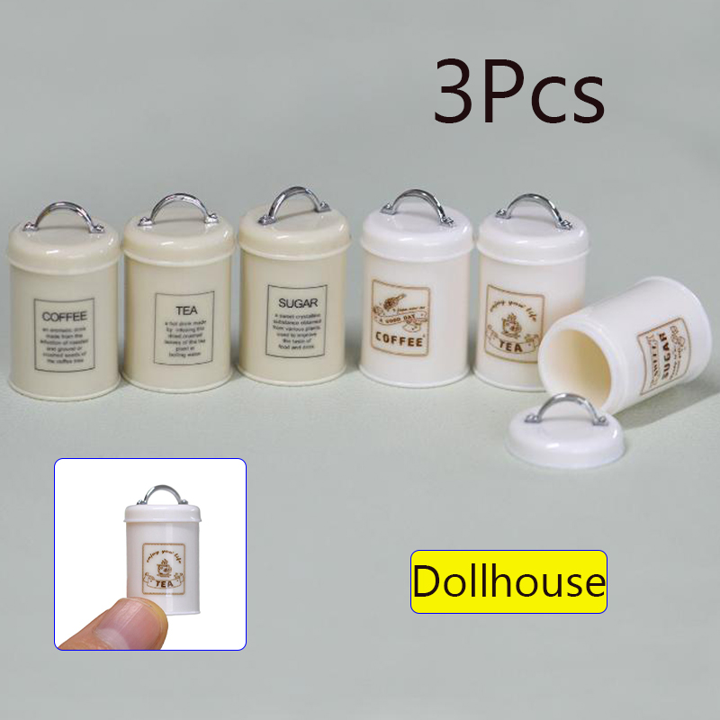 3 Stuks Miniatuur Poppenhuis M - Food Storage For recensie en prijs