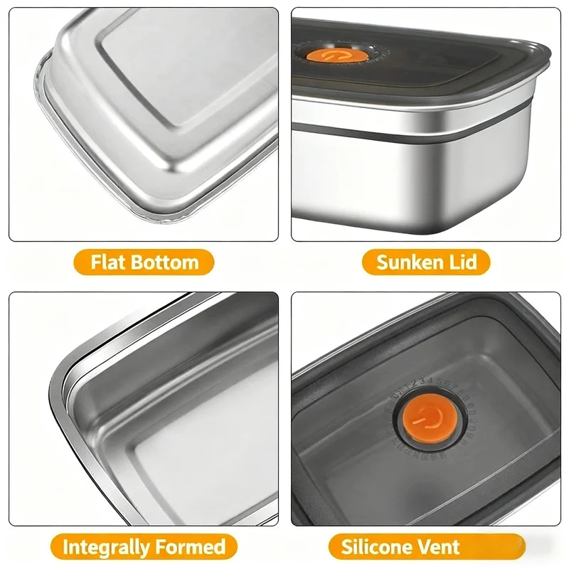 Grote capaciteit roestvrijstal - Food Storage Oven Safe recensie en prijs