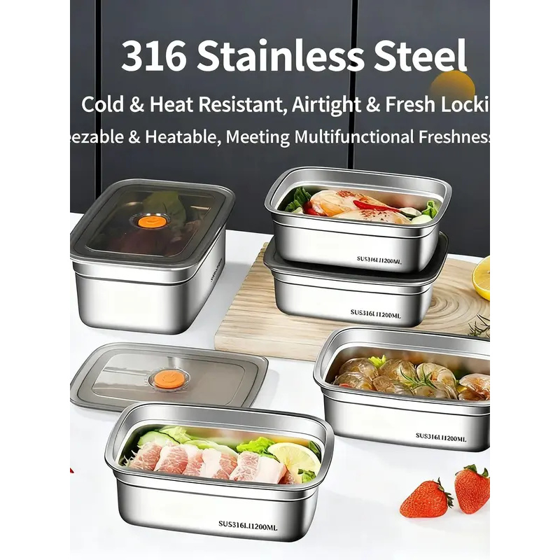Grote capaciteit roestvrijstal - Food Storage Oven Safe recensie en prijs