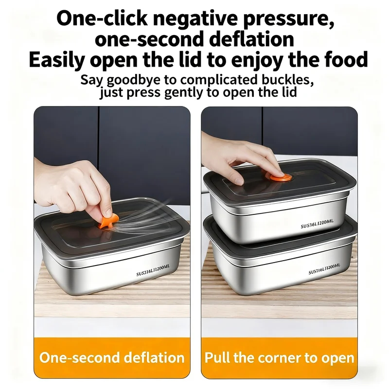 Grote capaciteit roestvrijstal - Food Storage Oven Safe recensie en prijs