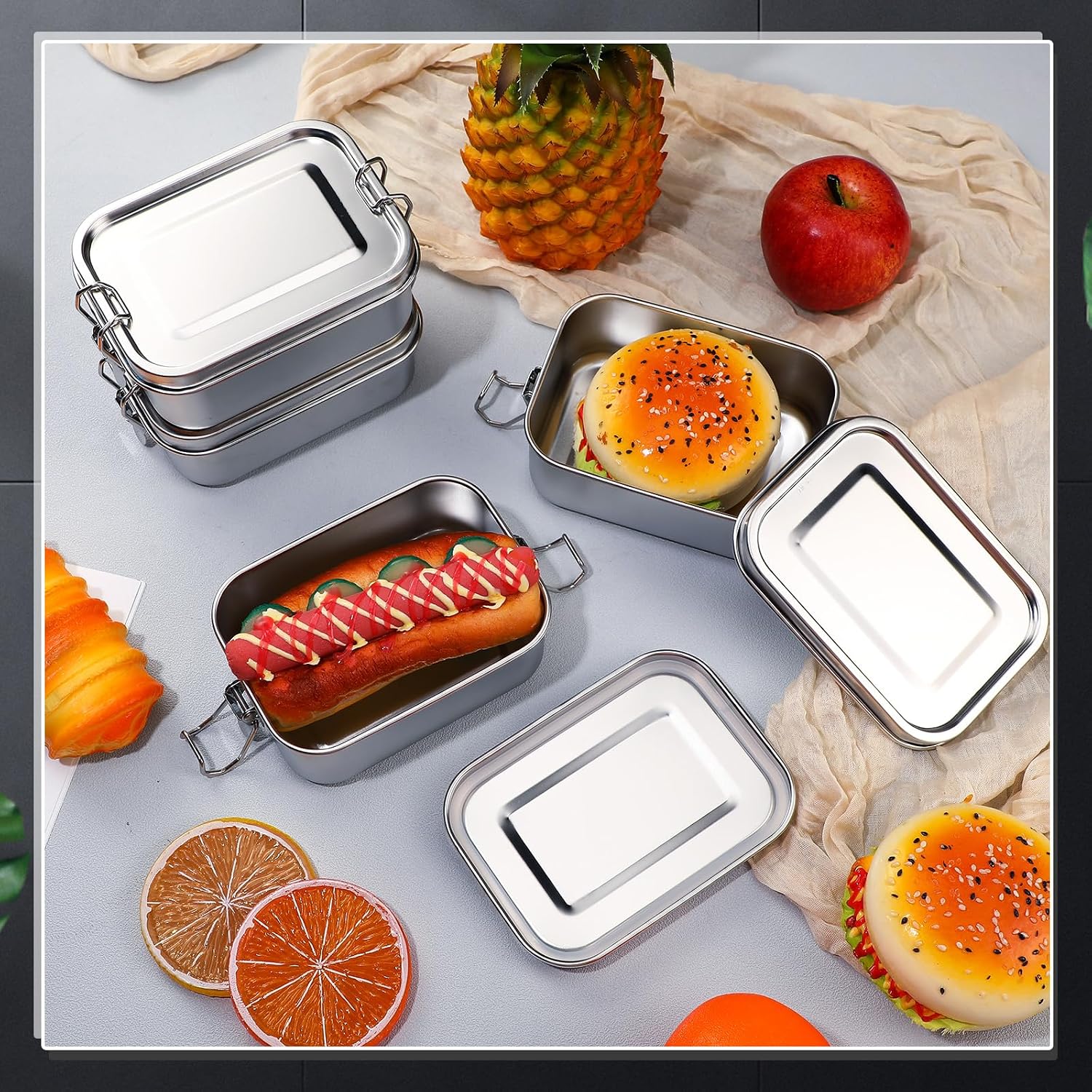 Roestvrijstalen voedselbewaarc - Food Storage Prep Containers recensie en prijs