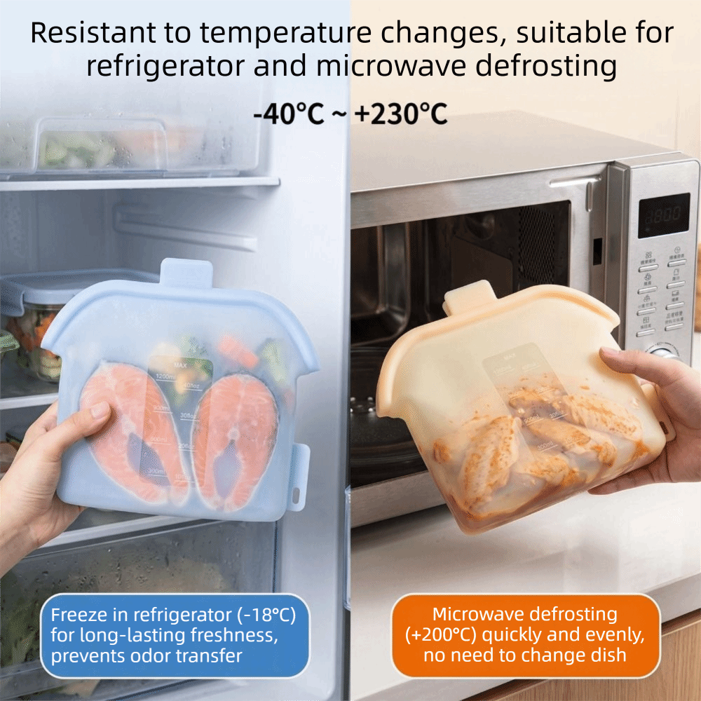 Herbruikbare siliconen zakken  - Food Storage Non Toxic recensie en prijs