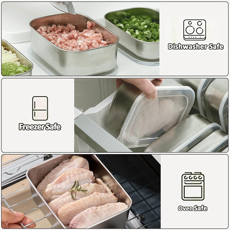 RVS containers voor voedselops - Food Storage For recensie en prijs