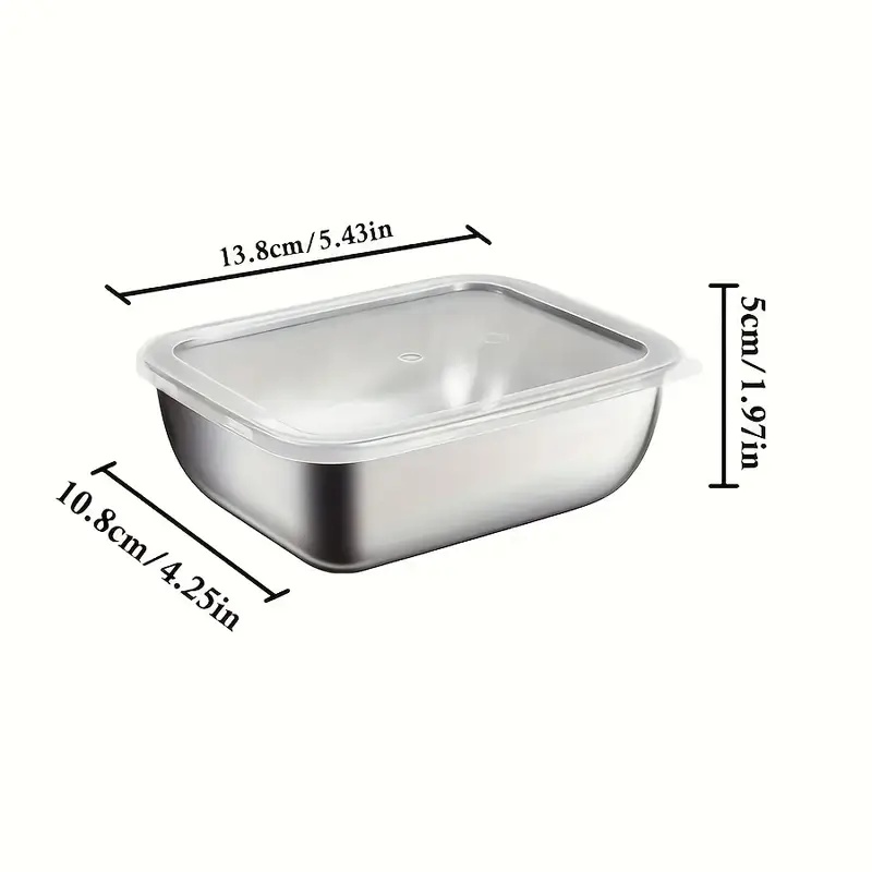 5-delige roestvrijstalen voeds - Food Storage Prep Containers recensie en prijs