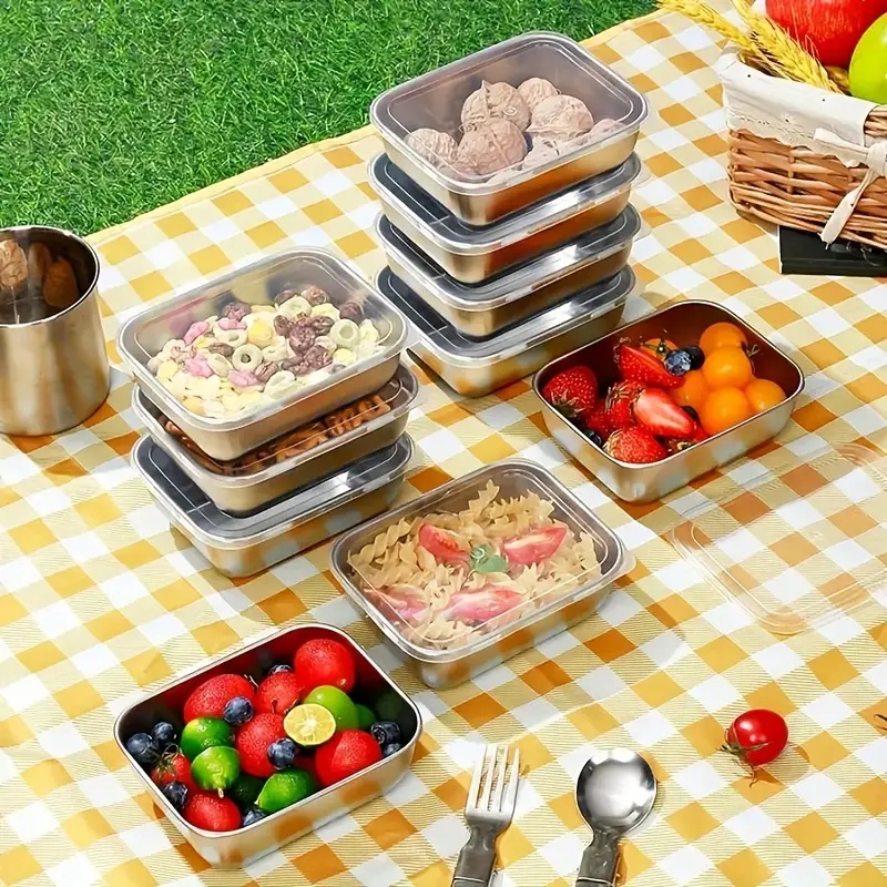 5-delige roestvrijstalen voeds - Food Storage Prep Containers recensie en prijs