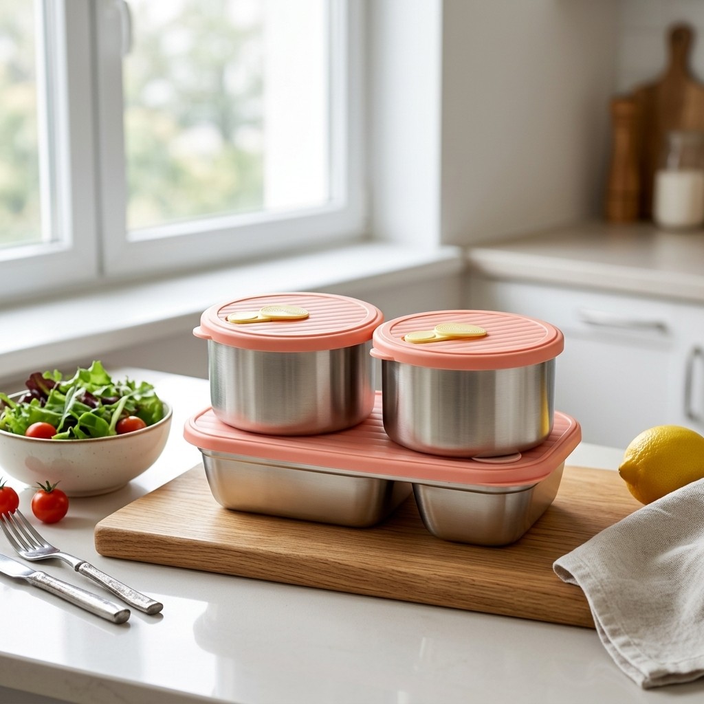 Microgolfbestendige 304 roestv - Food Storage Prep Containers recensie en prijs