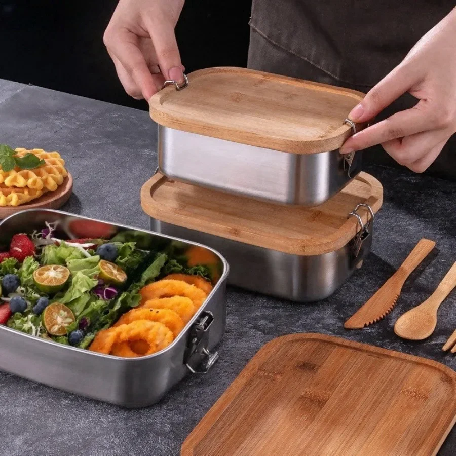 Nieuwe 304 roestvrijstalen lun - Food Storage Oven Safe recensie en prijs