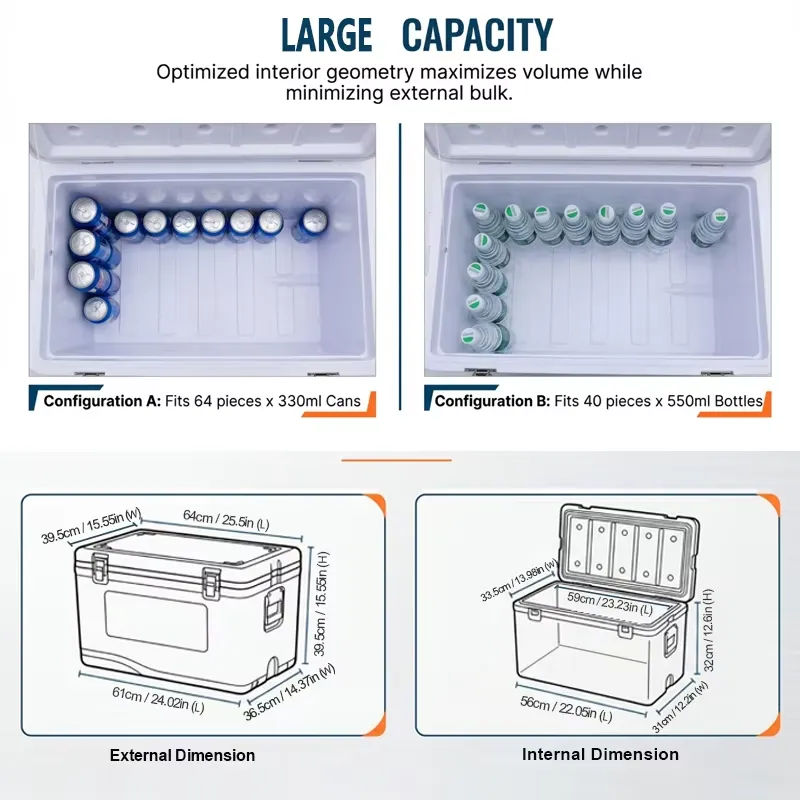 55L Draagbare Auto-Camping Koe - Food Storage For Long Term recensie en prijs