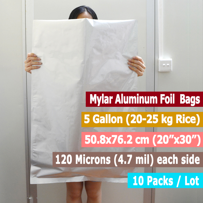 10 verpakkingen 5 gallon Mylar - Food Storage For Long Term recensie en prijs
