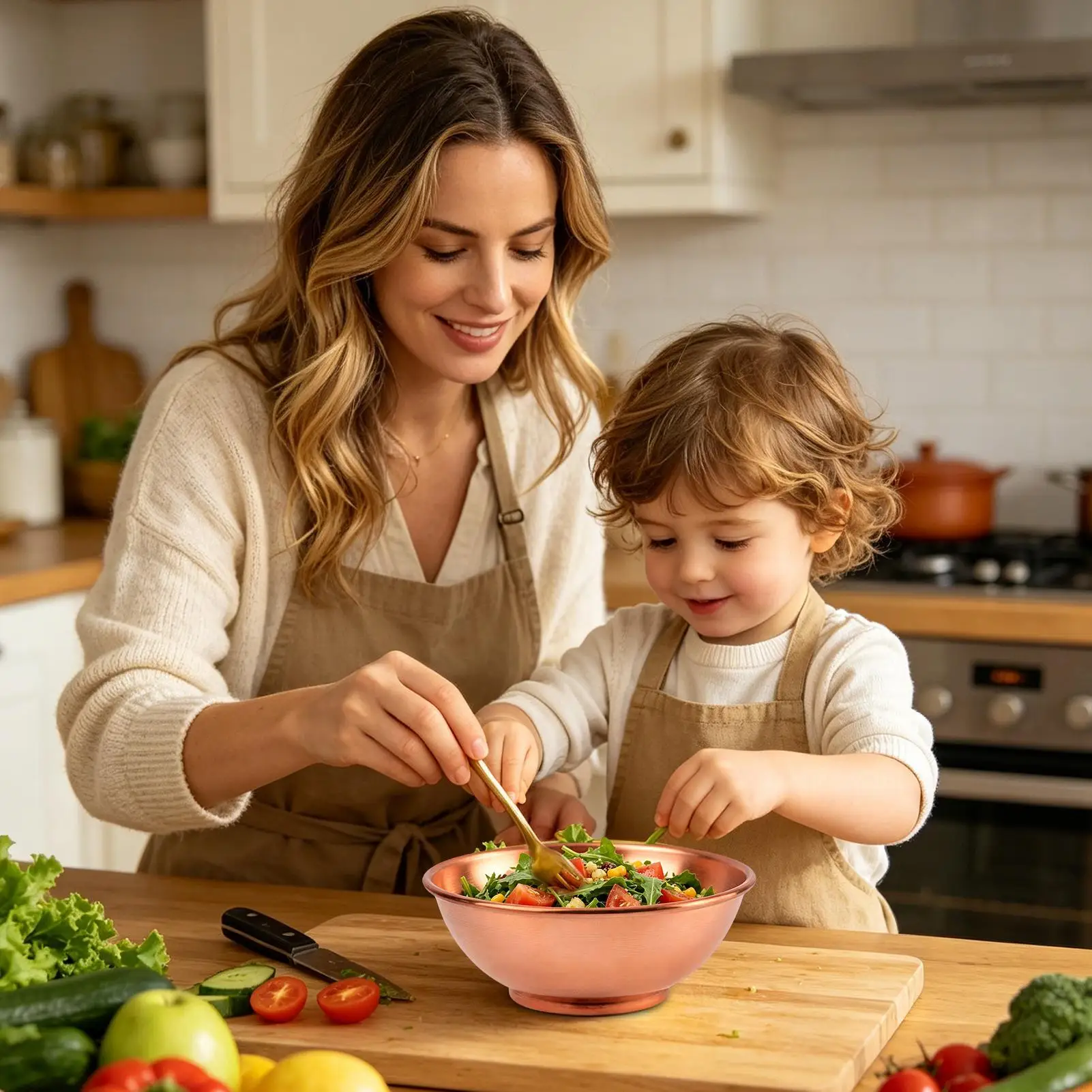 Koperen schaal, grote opbergco - Food Storage Large recensie en prijs