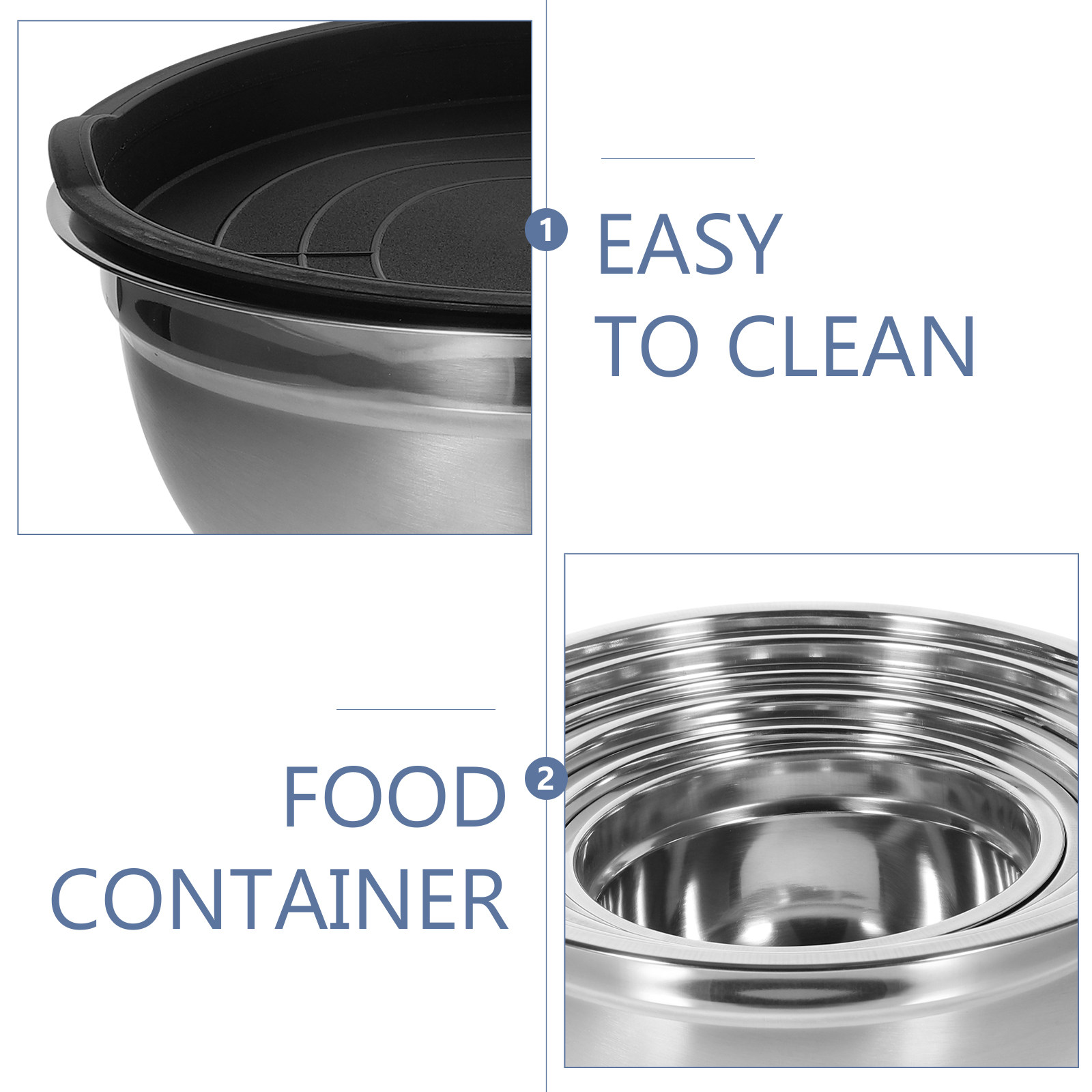 1 set stapelbare, in elkaar te - Food Storage Stainless Steel recensie en prijs