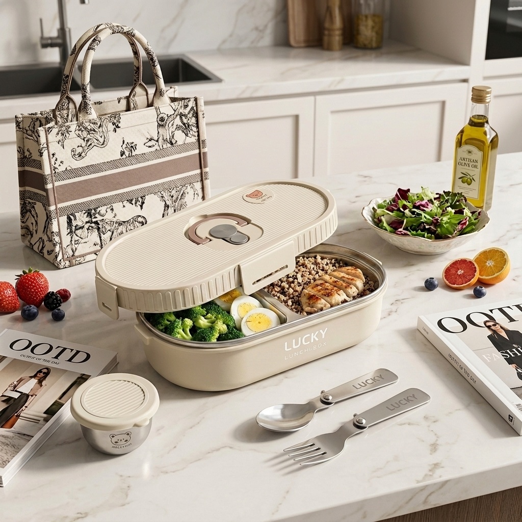 Microgolfbestendige 304 roestv - Food Storage Prep Containers recensie en prijs
