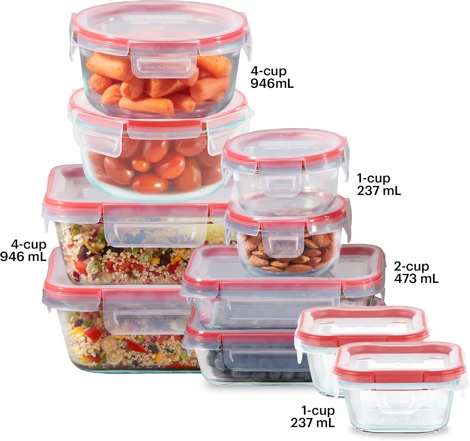 Freshlock (10-delige set) geme - Food Storage Non Toxic recensie en prijs