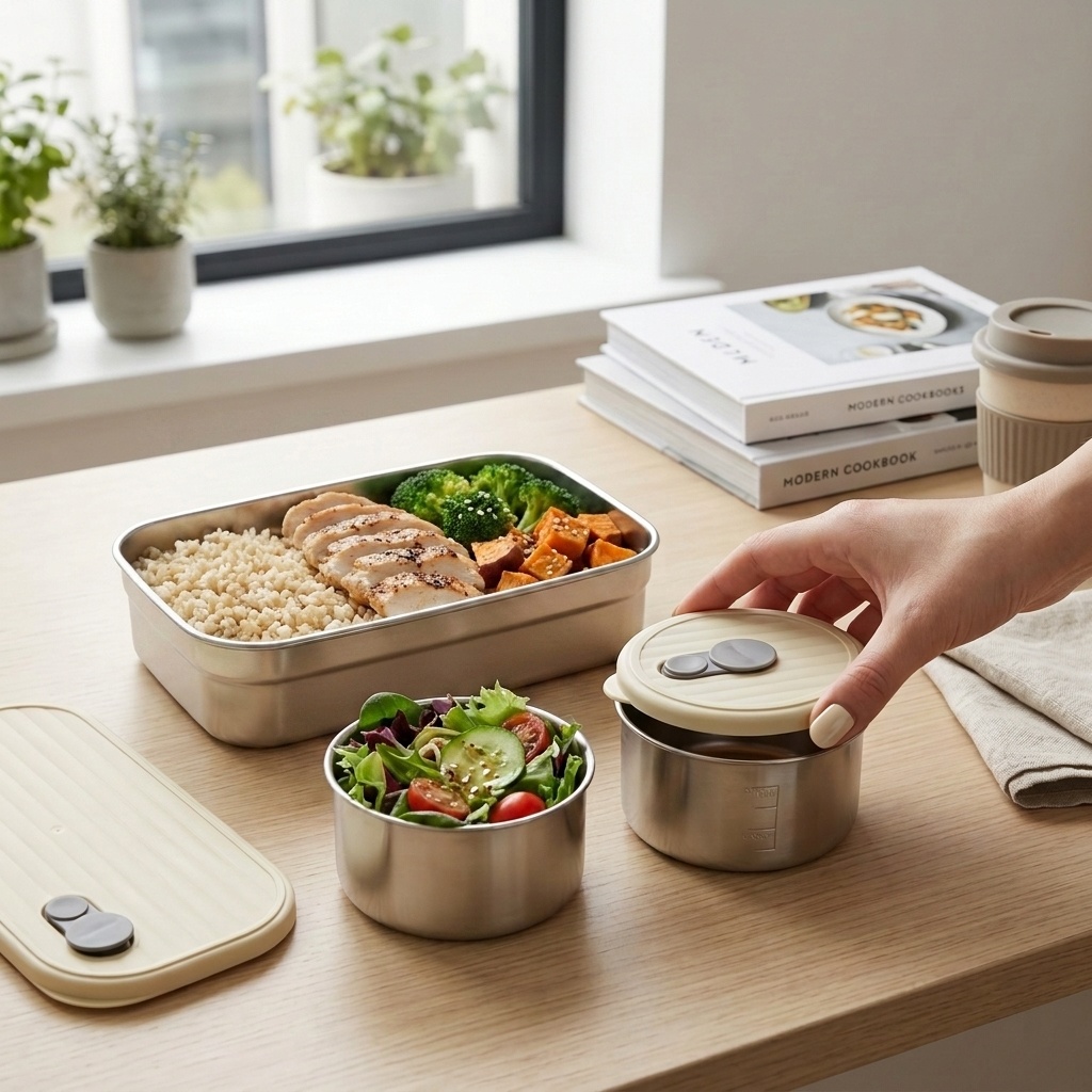Magnetronbestendige 304 roestv - Food Storage Prep Containers recensie en prijs