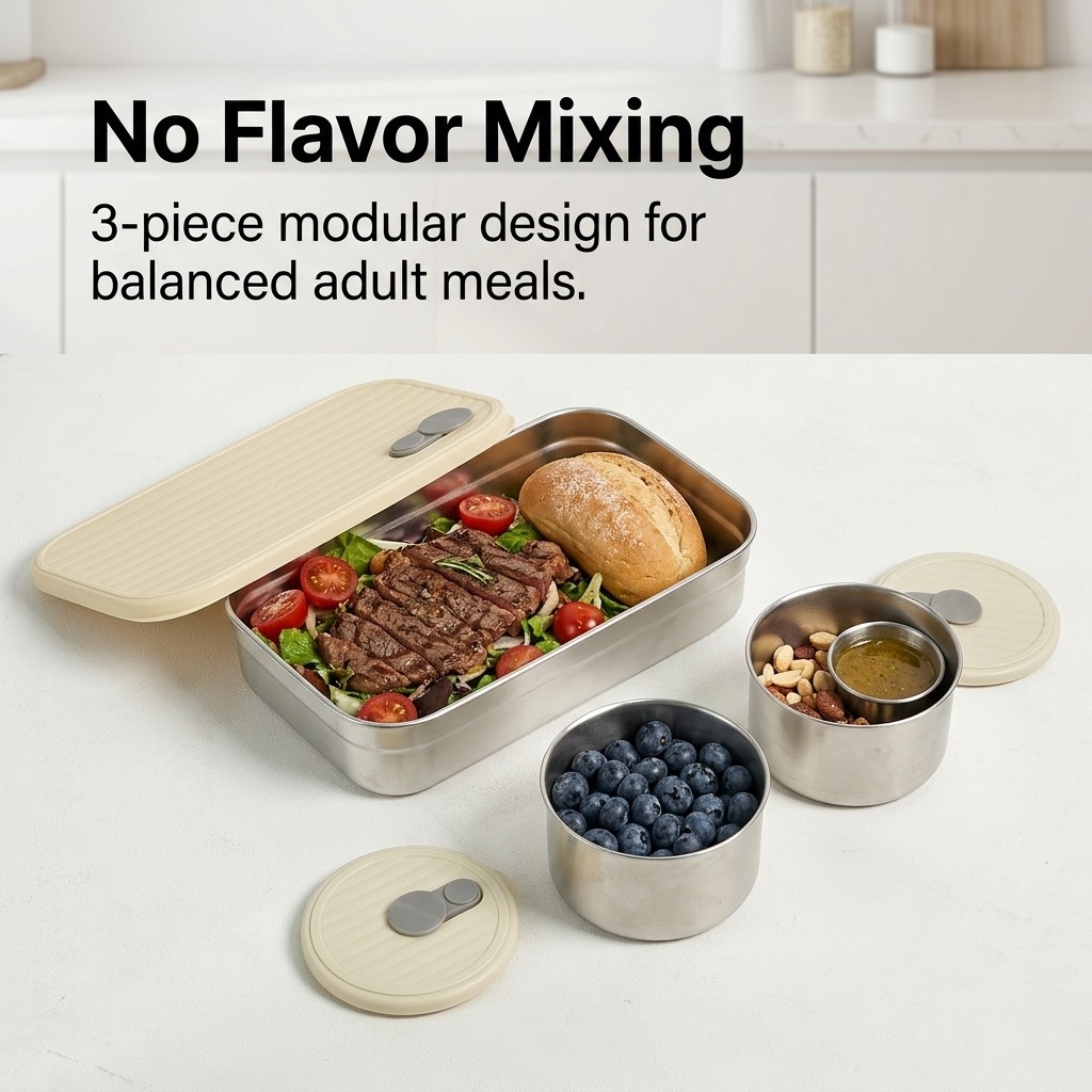 Magnetronbestendige 304 roestv - Food Storage Prep Containers recensie en prijs