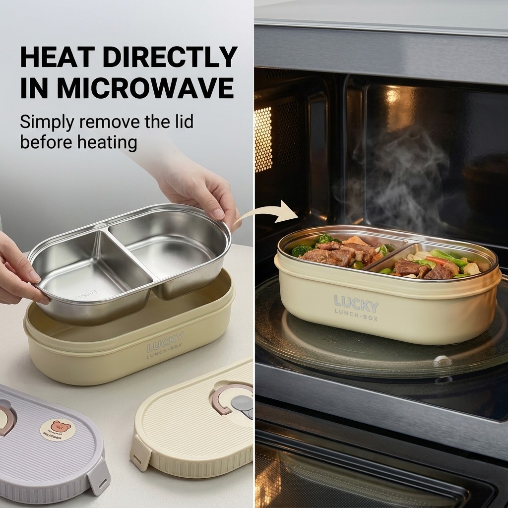 Magnetronbestendige roestvrijs - Food Storage Oven Safe recensie en prijs