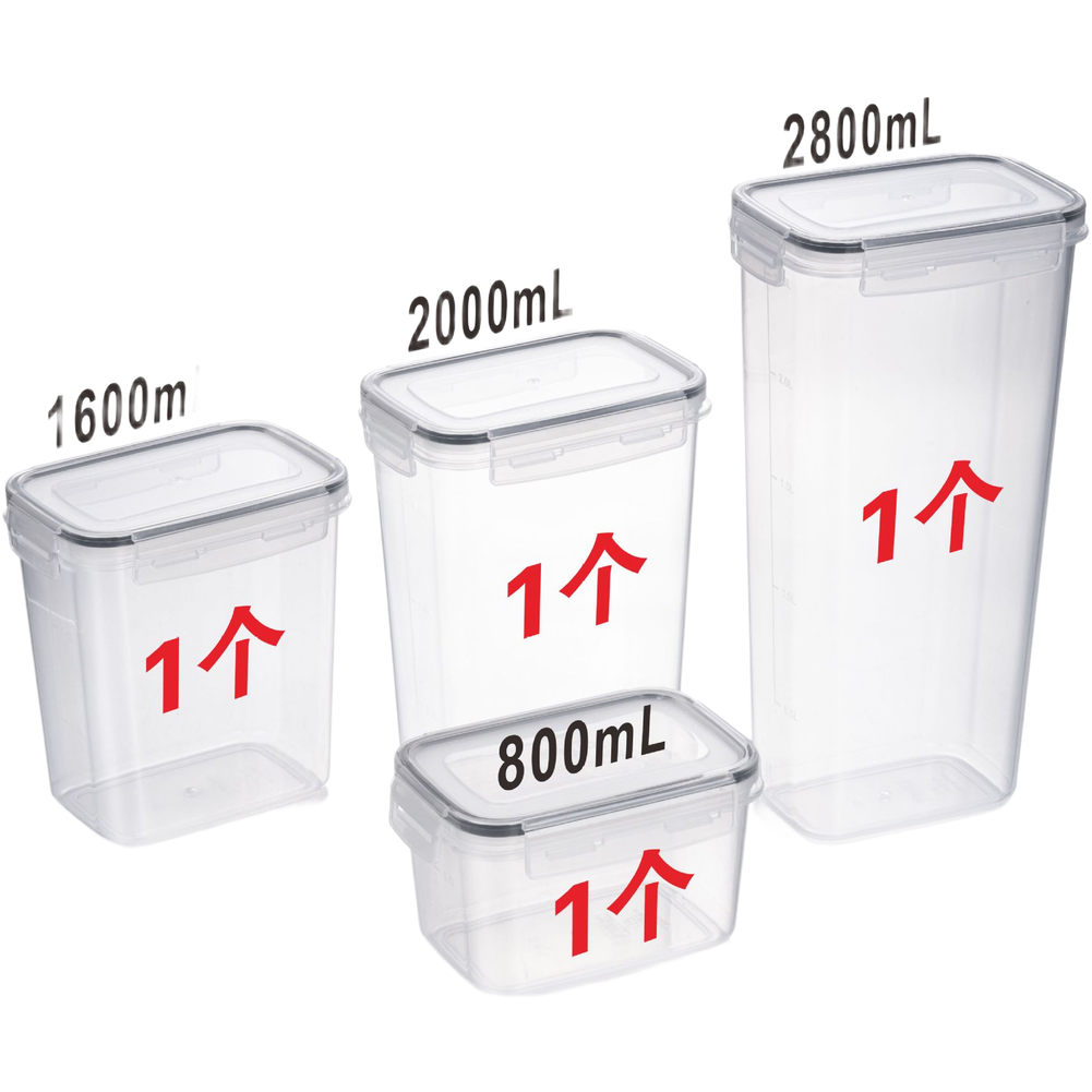 Vierkante transparante luchtdi - Food Storage For Long Term recensie en prijs