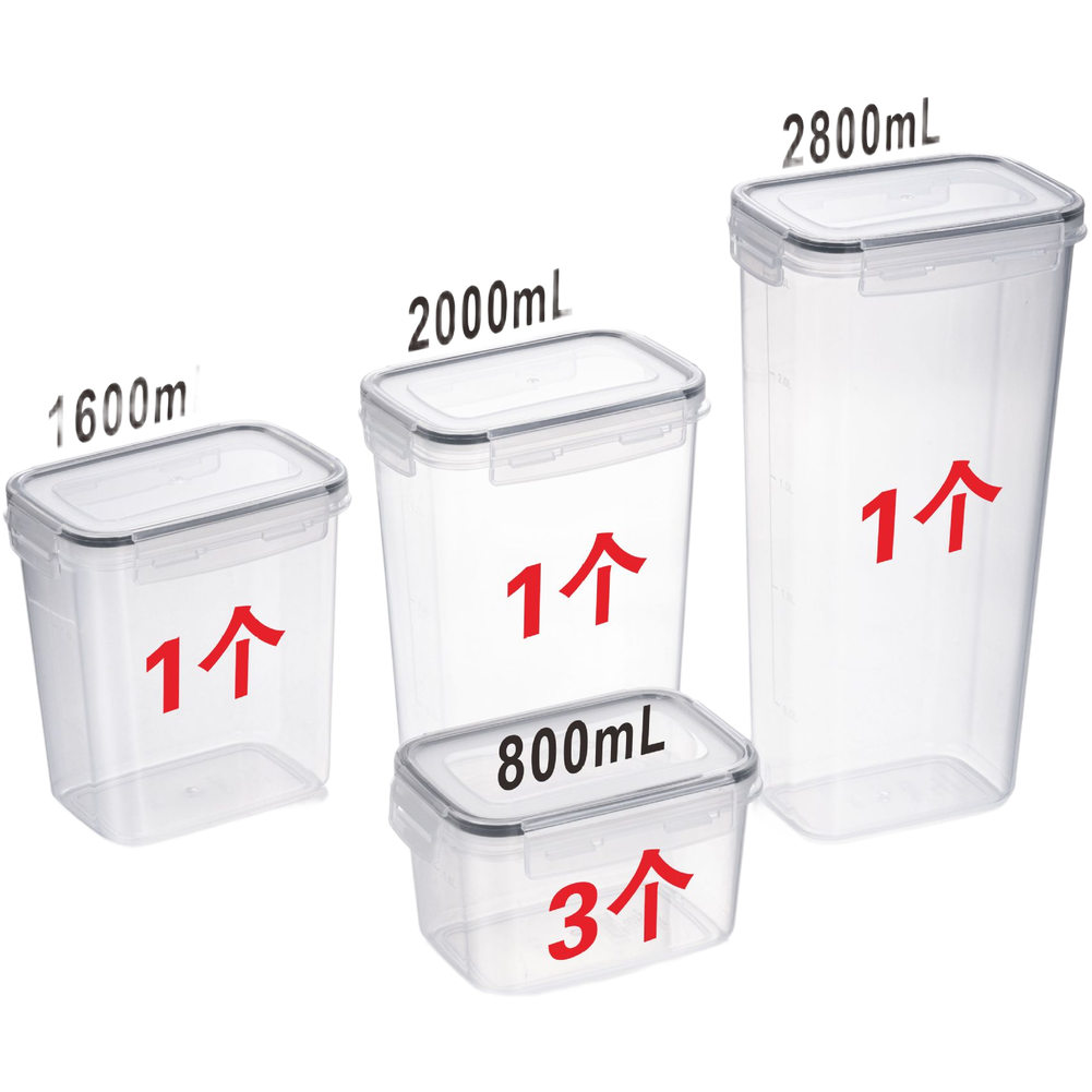Vierkante transparante luchtdi - Food Storage For Long Term recensie en prijs