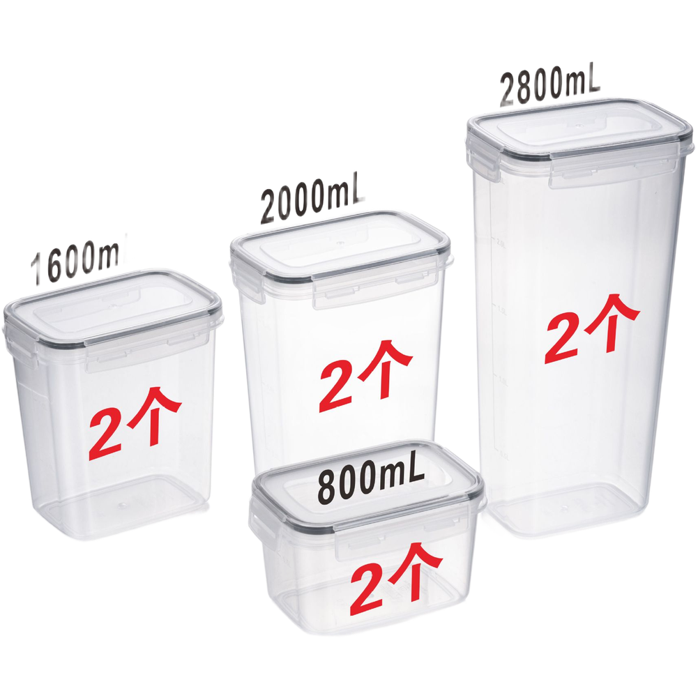Vierkante transparante luchtdi - Food Storage For Long Term recensie en prijs