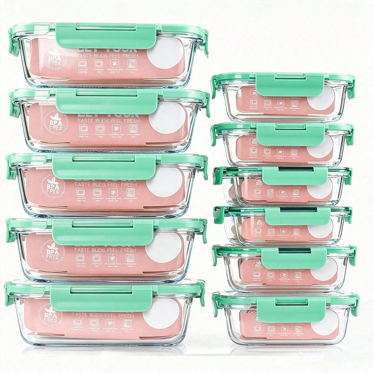 10-delige set glazen voedselvo - Food Storage Prep Containers recensie en prijs