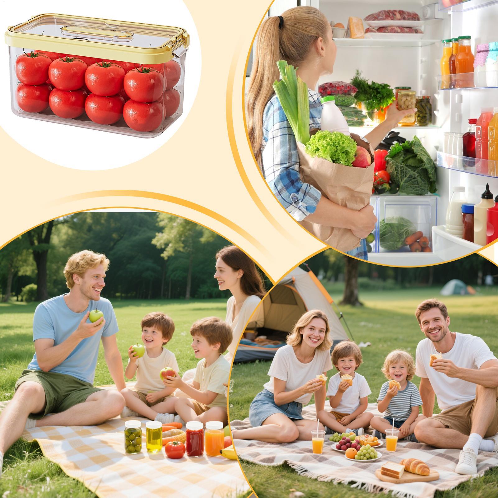 Koelkastvoedselopslagcontainer - Food Storage Large recensie en prijs