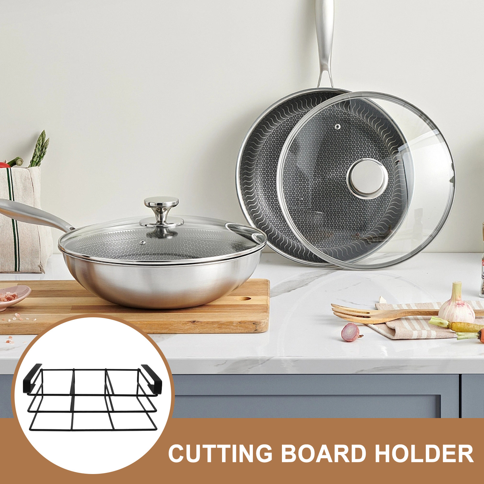 Opbergrek voor snijplanken, ke - Food Storage Stainless Steel recensie en prijs
