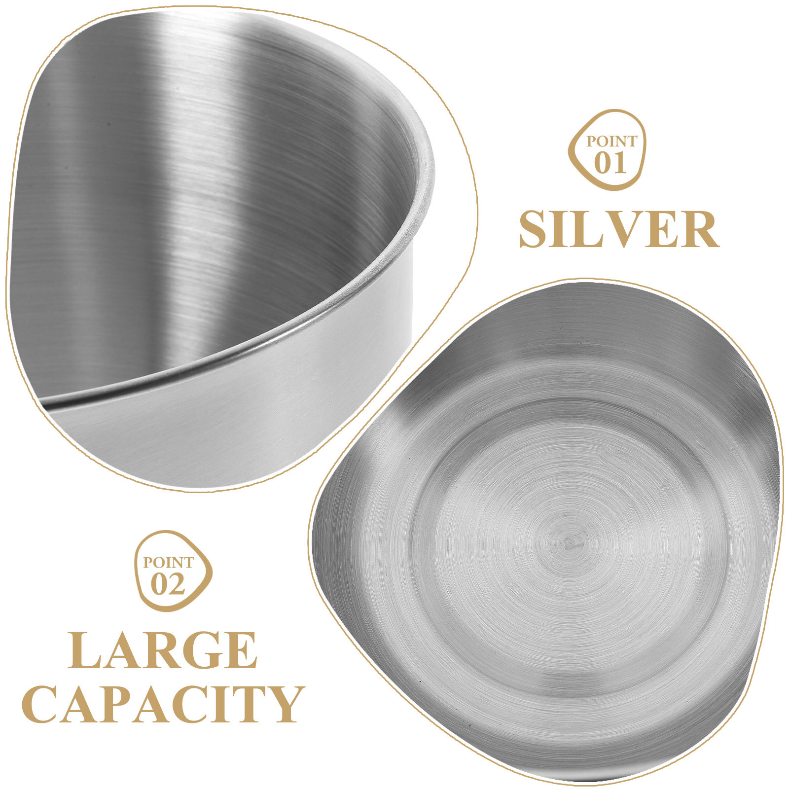 Diepe roestvrijstalen mengkom, - Food Storage Stainless Steel recensie en prijs