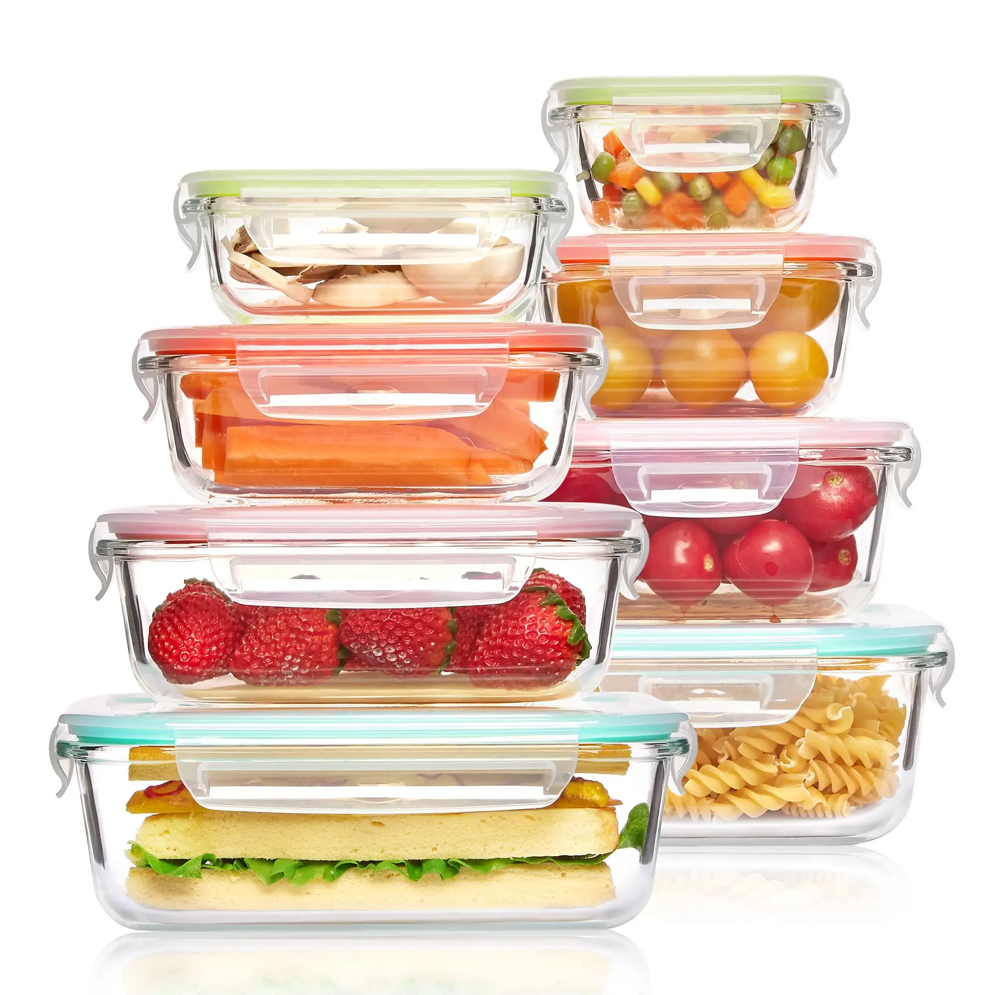 Glazen lunchbox Voedselopslagc - Food Storage Prep Containers recensie en prijs