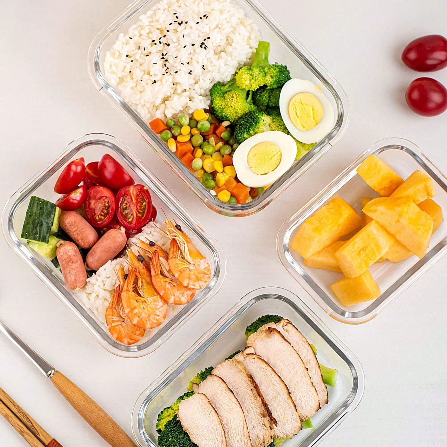 10-delige set glazen maaltijdv - Food Storage Prep Containers recensie en prijs