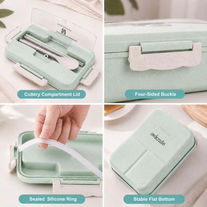 Lunchbox van tarwehalm, magnet - Food Storage Oven Safe recensie en prijs